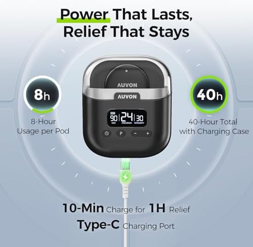 AUVON Wireless 24 Modes TENS Unit Muscle Stimulator for Pain Relief, 6 Pads - Image 5