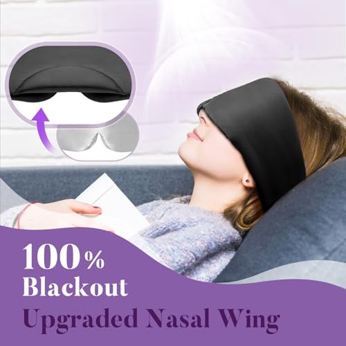 Sleep Mask, Eye Mask Weighted Light Blocking Eye Cover, Travel Mask - Image 3