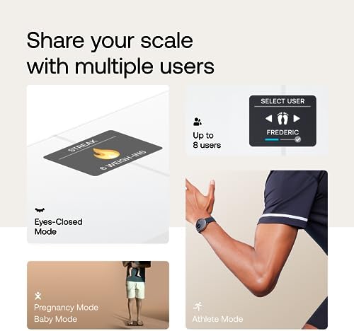 WITHINGS Body Smart - Accurate Scale for Body Weight and Fat Percentage, Body Composition Wi-Fi and Bluetooth Weight Scale, Baby Weight Scale, Smart Scale Apple Health Compatible, Bathroom Scale - Image 5