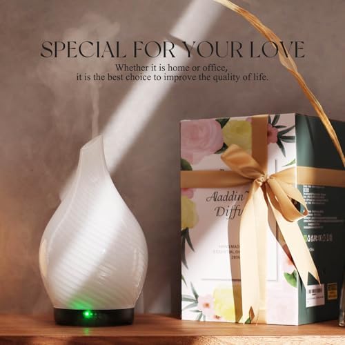 Porseme Essential Oil Diffuser 280ml Handmade Glass Diffuser 7H Runtime - Image 6