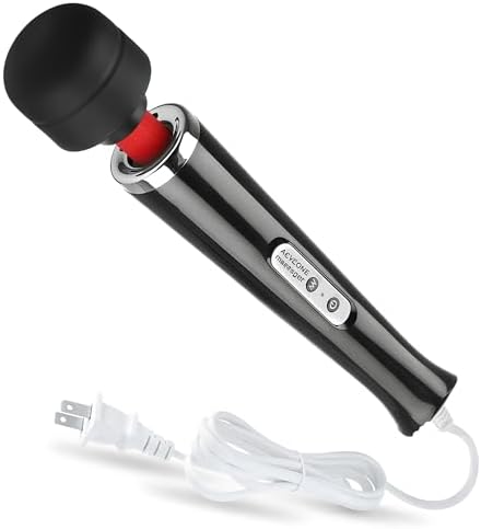 AEVEONE Personal Massage Device - Handheld Vibration Massager - Powerful Wired Wand - Best for Travel - Magic Stress Away - Perfect on Back Legs Hand Pains and Sports Recovery - Black by AEVEONE