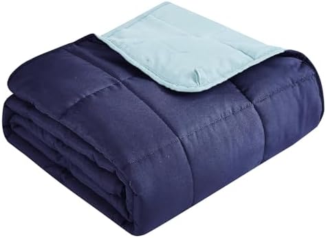Topcee Weighted Blanket for Adults (15 lbs, 60" x 80") Queen Size Soft Cooling Heavy Blanket Sleeping, Apply to 130-160 lbs Body, Thick Breathable Blanket with Glass Bead, Easy Care by Topcee%E2%80%94ForYourGoodSleep