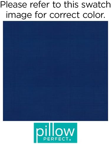 Pillow Perfect Fresco Solid Indoor/Outdoor Lumbar Pillow Plush Fill, Weather and Fade Resistant, Lumbar - 11.5" x 18.5",, Blue, 2 Count - Image 6