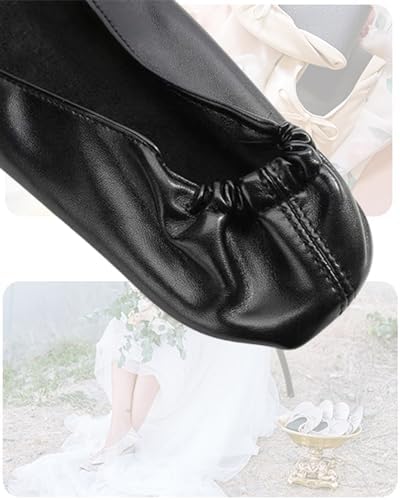 Stylish Foldable Ballet Flats for Women Portable Roll Up Travel Shoes for Wedding Bridesmaid Includes Carrying Pouch - Image 6