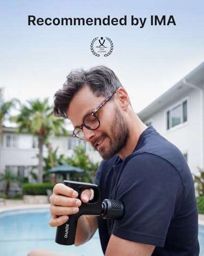 RENPHO Active Mini Thermacool Massage Gun with Heat and Cold, Thumb Loop - Image 3