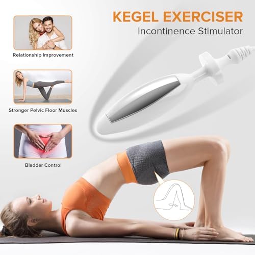 TENS Unit & EMS Pelvic Floor Muscle Exercise,36 Modes Rechargeable Dual Channel EMS Massager Machine with Pelvic Floor Muscle Electrode Probe and Travel Case - Image 2
