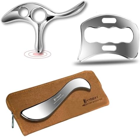 BYYDDIY 3 in 1 Stainless Steel Muscle Scraper Tools Set (TSD) by BYYDDIYMuscleScraperTools