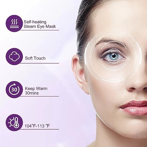XPCARE 32 Pack Steam Eye Mask Disposable for Dry Eyes Cornea Care-Lavender - Image 6