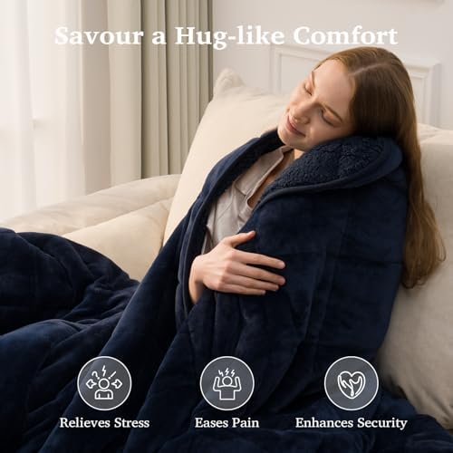 Sivio Weighted Blanket for Adult, Twin Size 15 lbs 48 x 72 Inches - Image 4