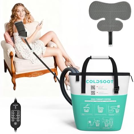 Cold Therapy Machine for Shoulder with Programmable Timer, Portable Ice Machine for Shoulder After Surgery, Lightweight Replacement Recovery System, Cryotherapy Pain Relief by COLDSOOT