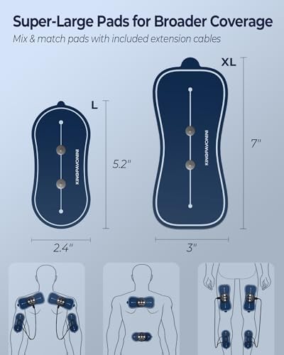 KingPavonini Wireless TENS Unit Muscle Stimulator, Back Pain, Model SM9116 - Image 5