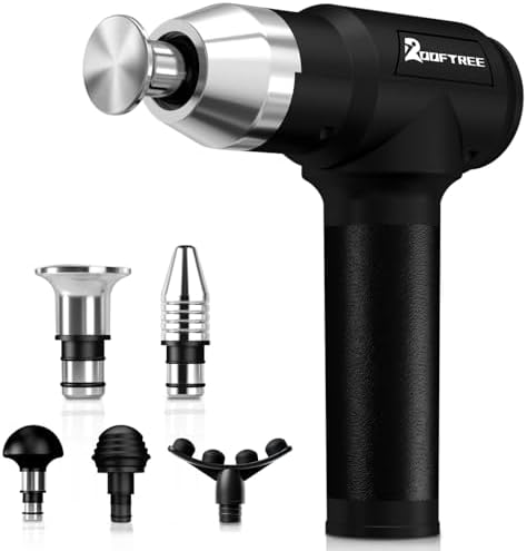 Deep Tissue Massage Gun for Athlete with Metal Head,Relieve Sore Muscle-R20 by ROOFTREE