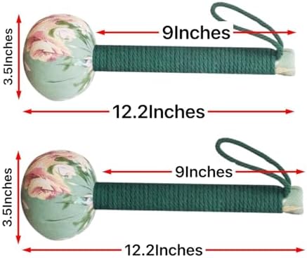 2PCS Long Size Lymphatic Drainage Hammer,Wormwood Herbal Massage Hammer,Manual Body Massage Hammer, Back Knock Long Handheld Massage Hammer for Back Pain Relief Green 12.5IN - Image 6