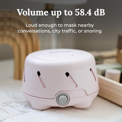 Yogasleep Dohm Uno White Noise Sound Machine, Real Fan Inside for Non-Looping White Noise, Sleep Aid, Office Privacy & Meditation for Adults & Baby, Registry Gift (Pink) - Image 4
