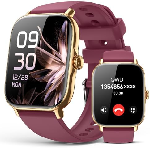 Smart Watch for Women Men- Answer/Make Call, 2025 IP68 Waterproof Fitness Step Sleep Tracker Watch with Monitor Activity Counter Smartwatch for Andriod iPhone iOS Samsung Compatible by PayBay