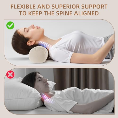 Adjustable Buckwheat Neck Pillow - Cervical Roll to Relieve Tension - Image 5