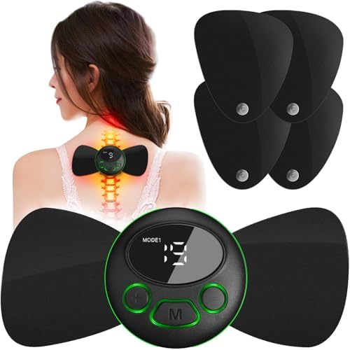 Wireless TENS Unit, TENS Unit Muscle Stimulator, Mini EMS Massager, 4 Pads by Pawfan
