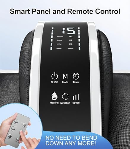 CARESKY® Shiatsu Foot Massager with Heat, Rolling Deep Kneading, Feet Massager Machine for Plantar Fasciitis, Neuropathy Pain, Size up to 14", Multiple Modes - Image 5