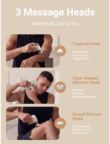 Modi Mini Massage Gun | Portable Powerful 3200RPM Handheld Massager | High Intensity Muscle Massager | Massage Gun Deep Tissue | Lightweight Percussion Body Massager Gun Relief | Airplane Safe - Image 6
