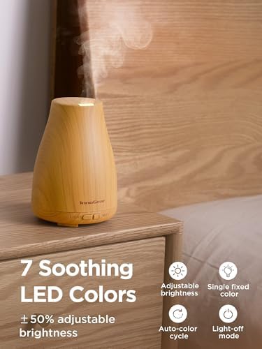 InnoGear Essential Oil Diffuser Ultrasonic Diffusers for Home Scent, Yellow - Image 5