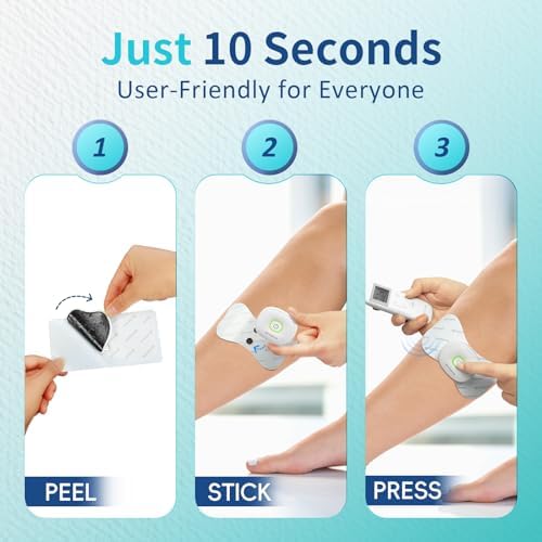 Comfytemp Wireless TENS Unit Muscle Stimulator, FSA HSA Eligible Rechargeable Tens Unit for Pain Relief with Remote Control, Portable Pulse Muscle Stimulator for Back Shoulder Sciatica, 15 Modes - Image 5