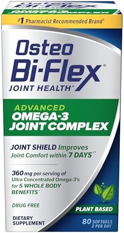 Osteo Bi-Flex Advanced Omega-3 Joint Complex Algae Oil Supplement, 80 Ct by OsteoBi-Flex