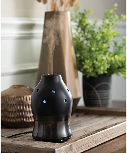 Airome Black Dipped Medium Essential Oil Diffuser|100 mL Humidifying Ultrasonic Aromatherapy Diffuser 8 Colorful LED Lights, Intermittent & Continual Mist, Auto Shut-Off - Image 4