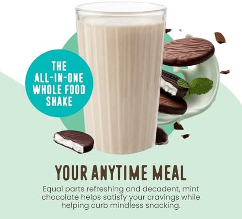 FlavCity All in One Protein Shake Powder, Mint Chocolate - On the Go Meal Alternative + Collagen Peptides, Reishi & Cordyceps - Focus, Skin, Hair & Joint Support - 100% Grass Fed Whey, 20 Servings - Image 2