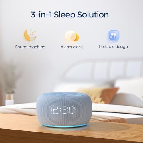 Buffbee Pro 2nd Gen| Sound Machine, Alarm Clock with Bluetooth Speaker - Image 2