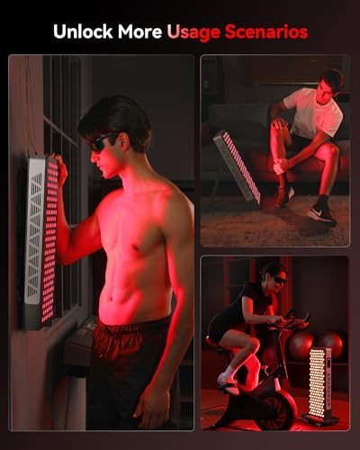 FLIKEZE Red Light Therapy Panel for Full Body Face, Dual Chip 660nm 850nm - Image 4