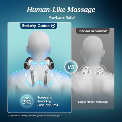 Etekcity FSA Cordless Neck Massager for Pain Relief Deep Tissue, Cadeo - Image 3