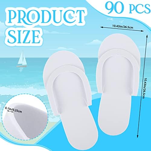 Mepase 90 Pairs Disposable Flip Flops Foam Pedicure - Image 3