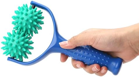 2PCS Handheld Spiky Massage Balls Rollers Compact and Portable Muscle Relaxation Tools with Handle-Deep Tissue for Pain Pressure Relief Whole Body Sensory Self Relax Massager Stick - Image 3