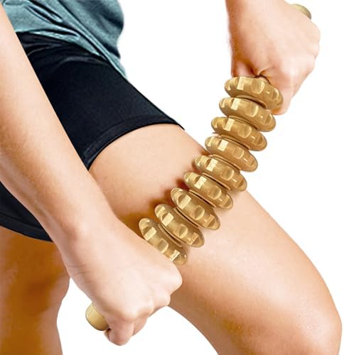 Curved Wood Massage Roller Stick for Muscle Relief & Cellulite Reduction - Image 7