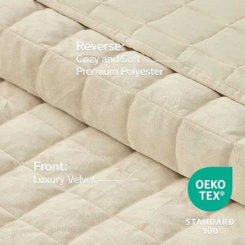 BEDELITE Velvet Quilt Set Queen Size, Luxury Velvet Comforter Bedding - Image 3