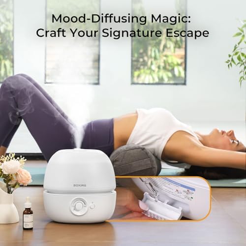 BOXING 3L Cool Mist Humidifier for Bedroom, Top Fill, Quiet, Night Light - Image 6