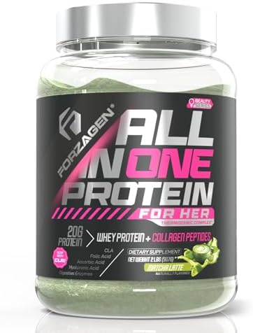 Forzagen All in One Protein for Her, Protein Powder for Women with Collagen Peptides (2 Pound (Pack of 1), Matcha Latte) by Forzagen