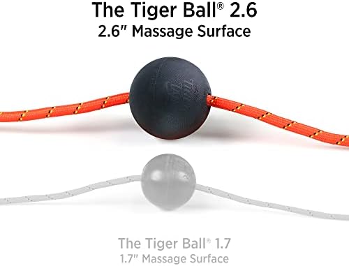 Tiger Tail Tiger Ball 2.6 Foam Roller Ball + 47” Corded Rope – Deep Tissue Massage Ball: Feet, Legs, Neck, Back – Trigger Point Massage Therapy – Relieve Muscle Soreness – Muscle Recovery - Image 2