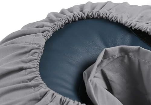 Body Linen Simplicity Poly Cotton Massage Face Cradle Covers - Clean, Crisp Fabric for Frequent Use and Washing, Colorfast and Latex-Free, Fits All Standard Massage Tables (10 Pack, Gray) - Image 2