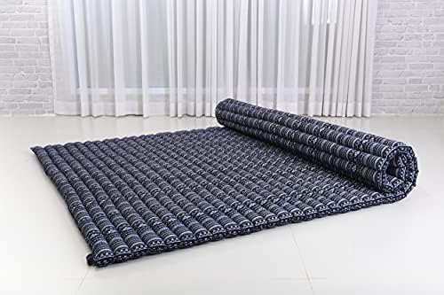 Leewadee Extra Wide Thai Roll Mat 75 x 57 inches Kapok Firm - Image 5