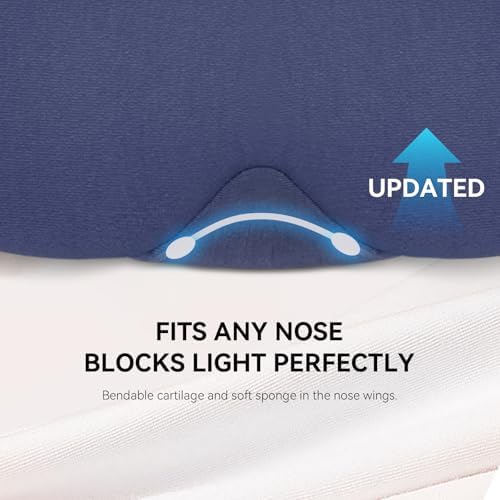 Mavogel Cotton Sleep Mask with Updated Bending Nose Design, 100% Handmade - Image 3
