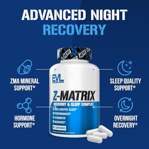EVL ZMatrix Magnesium & Zinc Muscle Recovery Supplement - 60 Servings - Image 3