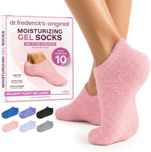Dr. Frederick's Original Moisturizing Gel Socks, Plush Pink, 1 Pair by DrFredericksOriginal