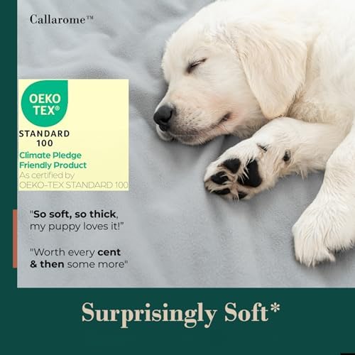 Callarome Waterproof Blanket for Bed & Couch Protection, Grey, 50"x60" - Image 4