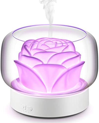 Diffusers for Essential Oils Large Room: SEVEYEE 500ml Aromatherapy Diffuser for Home Bedroom - Big Capacity Running 24 Hours Waterless Auto Off with 7 Colors Lights - White - Image 2
