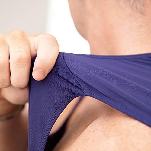 Insta Slim Mens Compression Sleeveless V Neck Muscle Shirt- Slimming Body Shaper Undershirt - Image 5