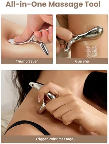 lifechill Trigger Point Massage Tool for Pain Relief Deep Tissue & Gua Sha, HSA Fascia Release Tools for Full Body, FSA Eligible Items Muscle Scraper Acupressure Tool TMJ Relief, Thumb Saver Neck Foot - Image 2