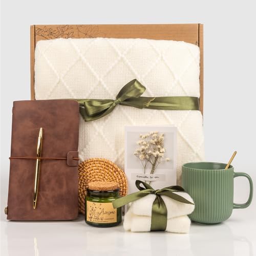 Birthday Gift for Women Friendship, Gifts for Women Birthday Unique Self Care, Gifts Basket for Best Friend, Sister, Mom, Teen Girls, Wife, Girlfriend, Coworker (Olive Green) - Image 5