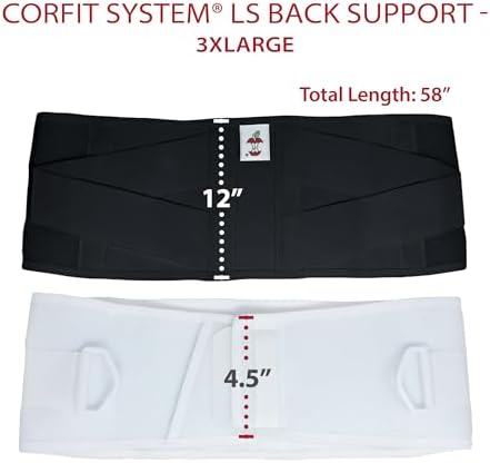 CorFit Back Brace for Lower Back Pain Relief & Lumbar Support Belt, BK, 3XL - Image 6