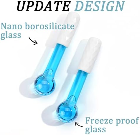ICE Globes Small Balls for Eyes, 2 PCS Blue Facial Globes for Massage Tool, Facial Roller Cold Skin Massagers, Tighten Skin, Reduce Puffiness and Dark Circles, Enhance Circulation - Image 3